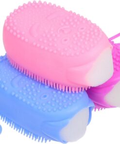 VALICLUD Silikon Körperbürste und Massage 3 Stück-pack und Ergonomischem Griff mit Doppelseitigem Design Badeschwamm für Sanfte Reinigung Dusche für Reisen