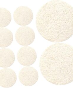 STOBAZA 10 Stück Natürlicher Luffa Gesichtsreiniger mit Sanftem Peeling Tragbar und Geeignet für Empfindliche Haut für Tägliche Gesichtsreinigung und Hautpflege