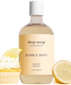 Deep Steep Classic Bubble Bath, Lemon Cream, 17 Fluid Ounces