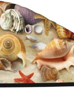 Xzeit Strandmuscheln Haartuch Korallen Samt Trockenes Haar Caps Schnell Trockenes Haar Bad Duschhaube Super Saugfähige Haartücher für nasses Haar Langes Dickes Lockiges Haar