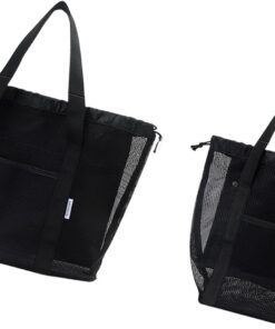 2 Pack Meshes Dusche Caddies Bags Großer Duschkorb Bad Toiletten Toilettenbeutel Fitnessstudio Pool Essentielles Wasserbeständiges Reisehygienbeutel