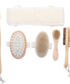 STOBAZA 6 Stück Spa Körperbürsten und Nylon mit Angenehmen Borsten und Bimsstein Komfortabler Massage Duschbürste für Männer und Frauen zur Hautpflege im Bad