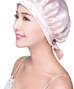 Sleeping Hats Silk Flat Cap Sleep Traceless Bonnet Cap Night Hat Natural Hair Curly Hair Loss Head Cover for Women Girls
