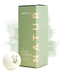 CBD Badekugeln - 3 Stück | 100% vegan & natürlich | Badebomben für besondere Entspannungsmomente mit Cannabidiol | Für Ausgeglichenheit & Balance | Für jeden Hauttyp geeignet | CBDVITAL