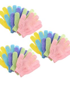 VALICLUD 15 Stück Badehandschuhe Rückenmassagehandschuh Badetücher Duschbürste Fäustling Badetuch Peelinghandtuch Handschuhtyp Waschhandtücher Zufällige Farbe