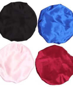 VALICLUD 4Stücke Satin Haarhauben für Damen Hochwertige Schlafhaube für Gesichtsreinigung Make Up