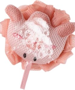 Badeschwamm für Kinder | Weicher Scrubber | Loofah für Kinder in Tierform für Dusche und Bad - Zum Waschen des Körpers zur Reinigung der Dusche und