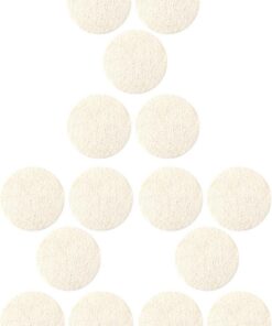 STOBAZA Luffa Peeling Pads Gesichtsschwamm 15 Stück Sanftes Peeling Tiefenreinigung Natürliches Material für Gesichtsreinigung und Abschminken Reisebadezubehör
