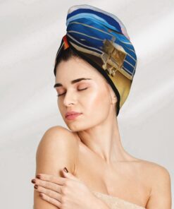 Pool Party Kreuzfahrtschiff Trockenes Haar Kappe Haartrocknen Hut mit Knöpfen Super Saugfähig Schnell Trocknendes Haar Handtuch Wrap Weiche Haar Hut für Frauen Trockenes Haar Turban für Nasse