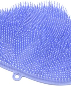 Healvian Fußbürste Mit Massagefunktion Reinigungswerkzeug Für Bad Und Dusche Bequemer Griff Für Erwachsene Aus Weichem Tpe-material Geeignet Für Hauttypen