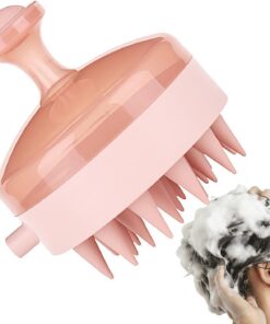 Shampoo-Bürste – Silikonkamm zum Dosieren, Kopfhaut-Shampoo-Massagegerät, für die tägliche Routine, Entspannung, Reisen, Zuhause, Salon, Dusche, Bad, Schwimmen, Fitnessstudio, Outdoor, , Pool
