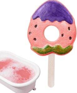 Sprudelbad Bälle Lutscherform Entspannend Natürlich Süßes Spielzeug | Niedliche Badebälle als Mitbringsel für Badezimmer Badewanne Waschraum Zuhause Haus Drinnen Draußen Mädchen Kinder