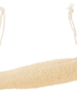 STOBAZA Luffa Körperpeeling Handtuch 33cm Natürlicher Luffa Rückenschrubber mit Langen Griffen für Dusche und Bad Peeling Duschwaschlappen für Gründliche Hautreinigung