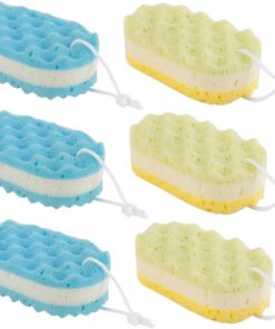 OUNONA 6stücke Körperschwämme Zum Duschen Und Baden Schwamm Für Körperreinigung Duschschrubber Aus Schwammmaterial Saugfähig Und Weich Langlebig Und Hautschonend Kompakt Und Leicht Für Tä