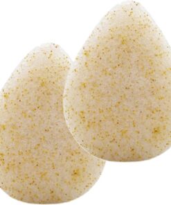 OUNONA Gesichtsreinigungsschwamm 2 Stück Natürliches Peeling Mit Walnusskern Sanfte Porentiefenreinigung Für Tägliche Hautpflege Und Make up Entfernen Tragbarer Reinigungsschwamm Für Reisey