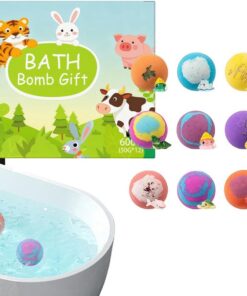 Badeball für Kinder 12 Stück Entspannendes Bad für Körperpflege | Badesalz mit Spielzeug für Mädchen Spa Zuhause Badewanne Reisen Hotel