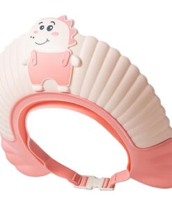 Baby-Duschhaube niedliche Dinosaurier-Baby-Duschhaube mit Augen- und Ohrenschutz verstellbarer Haarwaschschutz für Kinder