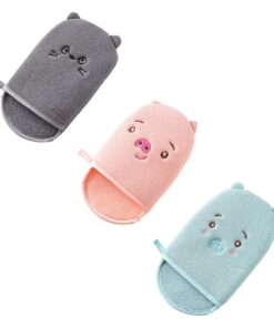 STOBAZA 3 Stück Peeling Handschuhe aus Langlebigem Material Sanfte Körperreinigung und Massage für Erwachsene Praktische Duschhandschuhe mit Schneller Trocknung für Nacken Schultern