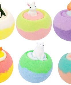 Badebälle für Frauen 6-teilige Duschtabletten mit langanhaltendem Duft | Handgefertigte Schaumkugeln mit Tierfigur im Inneren für Entspannung Spa Sommer Selfcare Geburtstag Feiertag