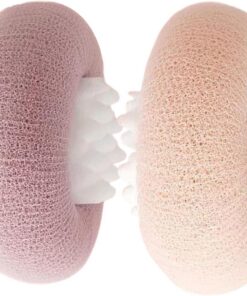 Badeschwamm – 5,1 cm Waschschrubber | 2 Stück PP-PVC-Saugnapf-Ball, 80 g, leicht, Spa, Fitnessstudio, Bad-Zubehör für Damen, Herren, Reisen, Strand, Zuhause, tägliche Dusche
