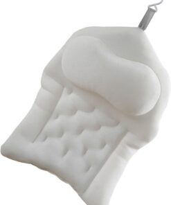 Wasserdichtes Badewannen-Nackenkissen, weiche Kopfstütze für Entspannung, Passform, einfache Einrichtungen, Spa, Massagezubehör, Polyester, wasserdichtes Badewannenkissen