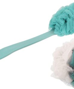 VALICLUD 4 Stück Duschset Badebälle Mit Langem Griff Rückenschonender Rückenwäscher Mit Nylonnetz Weich Flexibel Für Damen Herren Tiefenreinigend Mit Aufhängung Farblich Sortiert