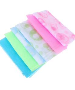 VALICLUD 6 Stück Packung Lange Peeling Handschuhe aus Nylon Doppelseitig zum Entfernen Abgestorbener Haut Maschinenwaschbar für Rückenreinigung im Badezimmer Zufällige Farbe