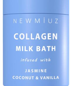 Creamy Coconut Collagen Milk Bath Soak Powder Moisturize & Soften Skin – Vanilla Jasmine Luxury Spa Bubble Bath Salt Mother's Birthday Christmas Relaxation Gifts for Women Perfect Stocking Stuffers