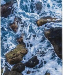 BAFAFA Sea Stones bedruckte Handtücher, Badezimmer-Handtuch, Mikrofaser, sehr saugfähig, Handtücher, weiche Gesichtstücher, Waschlappen für Badezimmer, Fitnessstudio