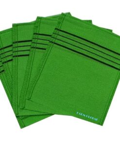 Koreanisches Italien-Handtuch, Peeling-Waschlappen, 5 Stück, Faem Grobal (grün)