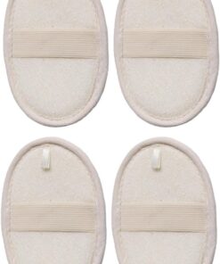 OUNONA 4 Stück Luffa Badeschwamm für Sanfte Körperpeelings und Tiefe Reinigung Natürlicher Luffa aus Beige Leicht und Kompakt für Tägliche Dusche und Spa zu Hause