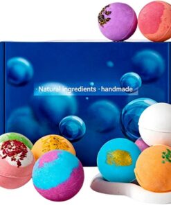 Badebälle für Frauen 12 Stück Dusche mit getrockneten Blüten und | Lustiges Schaumbad für Feiertag Geburtstag Sommer Spa Entspannung Selbstfürsorge und Strumpffüller