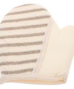 OUNONA 2stücke Peeling-handschuh Für Dusche Und Körperpeeling Leinen Für Tiefenreinigung Abgestorbener Hautzellen Bequemer Handschuh Für Und Spa-einsatz