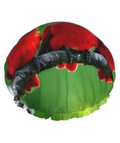 Badekappe mit Birkenbäumen für langes und kurzes Haar, waschbar, elastisches Band, Badehaarmut für langes Haar, Zopf