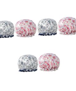Healvian 3er-sets Badehut-schicht Damen-duschhaube Elastisch Für Größen Blumenmuster Für Dusche Spa 2 Stück * 3