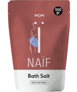 Naïf - Magnesium Badesalz - Schmerzen und Krämpfe lindern - Muskelentspannung - Magnesiumsalz zum Baden - Bath Salt - 500g