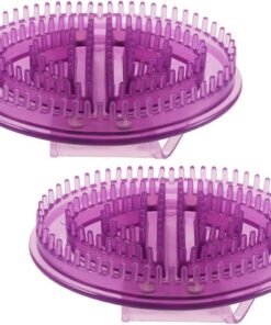 OUNONA Handmassagegerät 2 Stück Packung Meridian Massagebürste aus Hautfreundlichem Silikon für Akupunktur und Kopfhautmassage im Salon und Zuhause