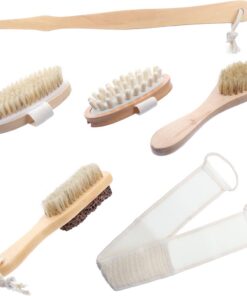 OUNONA 6 Stück Spa mit Duschbürste und Massagekörperbürste aus Nylon für Männer und Frauen Leicht zum Aufhängen und Hautpflege Badzubehör