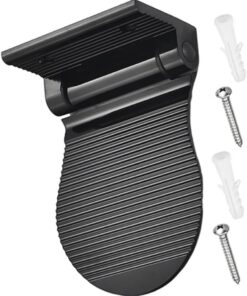 VALICLUD Duschstufe Zum Rasieren Der Beine Badezubehör Badewannenfußstütze Duschfußpedal Fußstütze Für Die Badezimmerdusche Dusche Rasierfußstütze Black Aluminium
