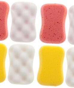 STOBAZA Peeling Schwämme aus Schwamm für Sanfte Reinigung und Tiefenpflege der Haut für Dusche und Reisen 8 Stück Packung Badeschwämme Zufällige Farbe
