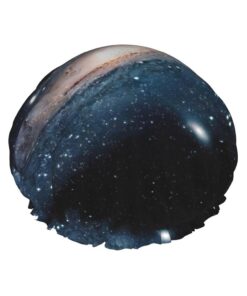 Galaxy Universe Stars Weltraumdruck Badekappe für langes Haar und kurzes Haar, waschbares Gummiband Badehaarmut für langes Haar, Zopf