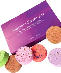 OUNONA Aromatische Spa Badetabletten aus Natürlichem Meersalz 6 Stück Hautverträglich Blasenbildend Aromatherapie Badezusatz für Entspannendes Schaumbad und Sanfte Hautpflege