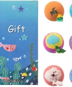 Badebälle für Kinder - 12 Stück Duschprodukt,Brausebomben Set | für Geburtstag, Ferien, Spieltermine, Sommer, Reise, Bad, Zuhause, WC