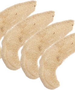 OUNONA 4 Stück Natürlicher Luffa Reinigungsschwamm Leichter Küchenreinigungsschwamm aus Loofah Platzsparend für Küche und Körperpflege
