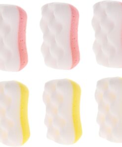 VALICLUD 6 Stück Peeling Badeschwämme für Kinder mit Süßer Form aus Schwamm zur Sanften Reinigung und Tiefenpflege von Körper und Gesicht Zufällige Farbe