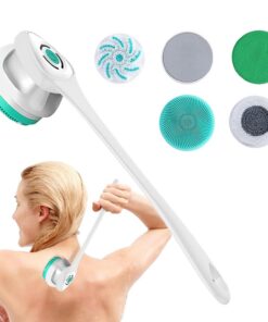 Elektrische Körperbürste,Körperreinigungsschrubber - Wiederaufladbare | elektrisch betriebene Gesichtsschrubber-Duschbürste, Körperschrubber-Duschbürste für Frauen und Mädchen