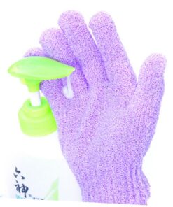 Healvian 4 Paar Peeling Badehandschuhe aus Polyester Doppelseitig Exfolierend Duschhandschuhe für Körperpeeling Sanfte Reinigung und Abgestorbene Hautentfernung für und Spa