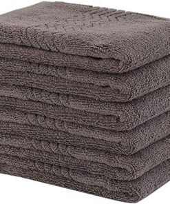 XYWHPGV Luxus Waschlappen 6 Stück 13 x 13 Zoll Weich und saugfähig 100% Baumwolle für den täglichen Gebrauch, Kaffeefarbe(406a4 0c719 69dfc 16912 56033 e8309