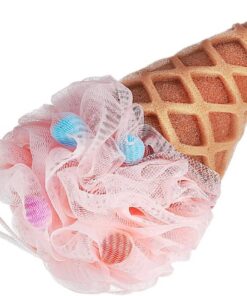 STOBAZA Luffa-schwamm für Körperpeeling Cartoon-eiscreme-design Badeschwamm aus Strapazierfähigem Material Duschschwamm für Effektive Schaumbildung Tragbar für Reisen und Outdoor