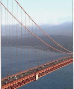 BAFAFA Golden Gate Bridge bedruckte Handtücher, Badezimmer-Handtuch, Mikrofaser, sehr saugfähig, Handtücher, weiche Gesichtstücher, Waschlappen für Badezimmer, Fitnessstudio